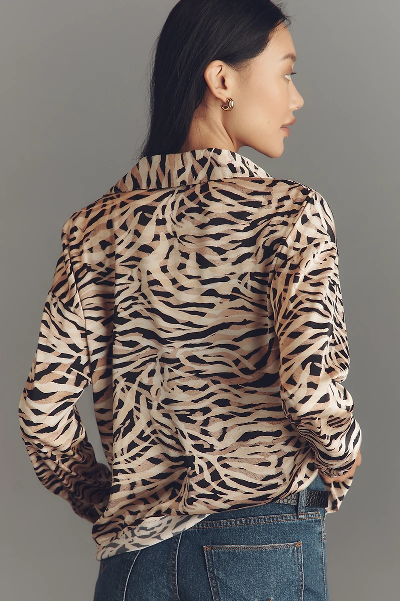 Hutch Ayer Long-Sleeve Collared Blouse