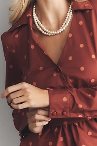 Hutch Long-Sleeve Wrap-Front Peplum Blouse
