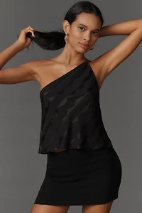RIXO Hedley One-Shoulder Top