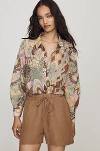 RIXO Blake 100% Cotton Top