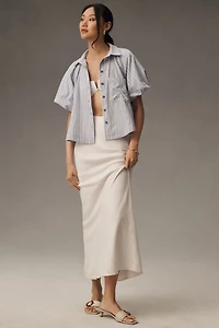 The Zooey Bubble-Sleeve Blouse by Maeve
