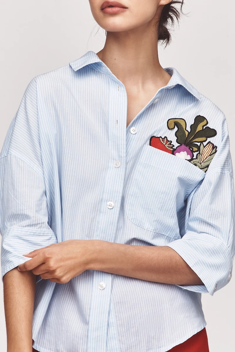 Maeve Mabel Pocket Buttondown Shirt