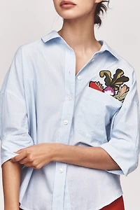 Maeve Mabel Pocket Buttondown Shirt