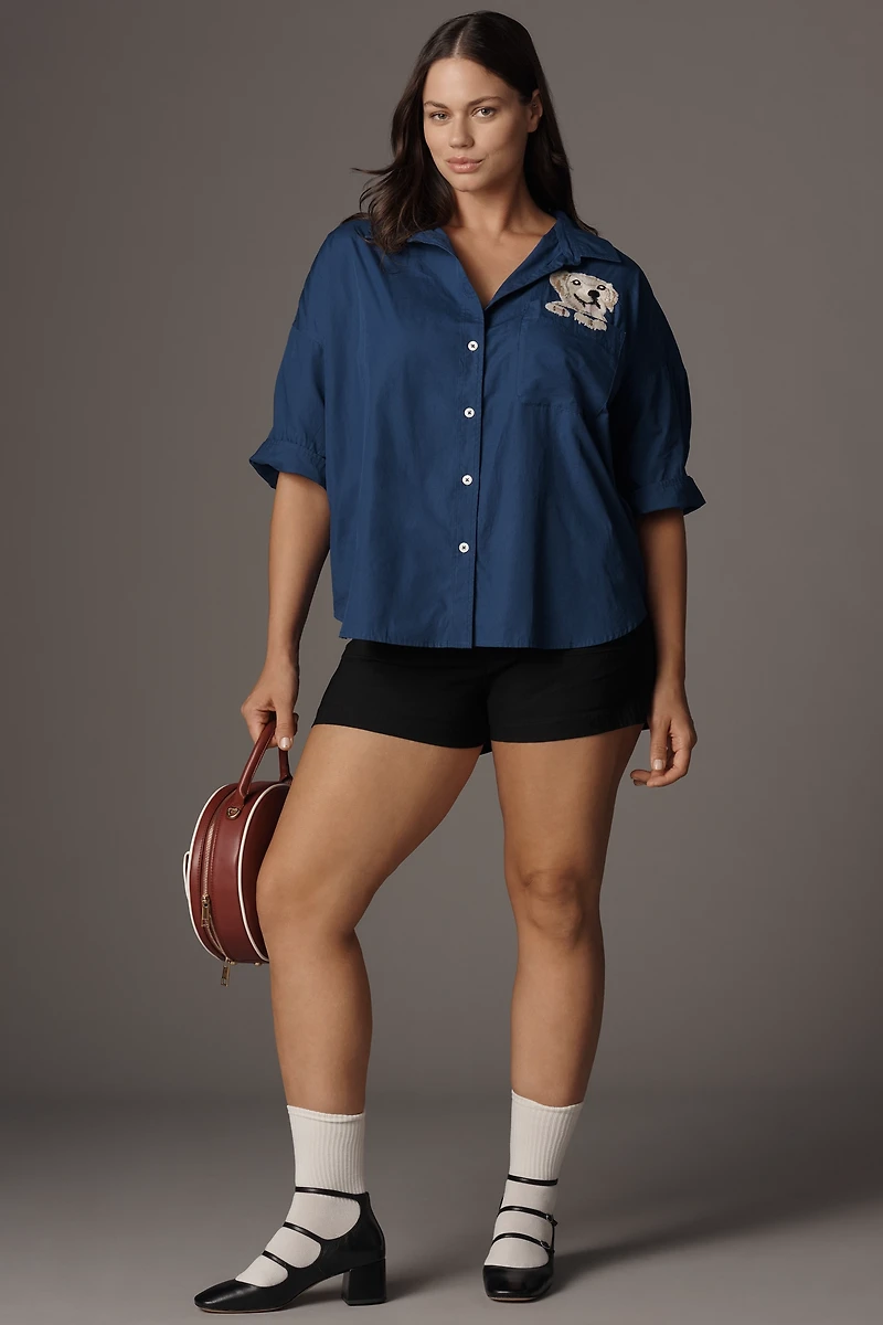 Maeve Mabel Pocket Buttondown Shirt
