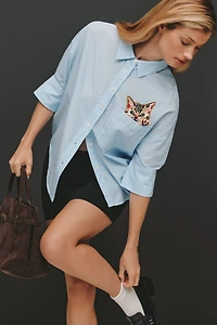 Maeve Mabel Pocket Buttondown Shirt