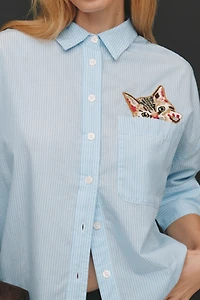 Maeve Mabel Pocket Buttondown Shirt