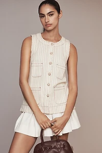 Maeve Sleeveless Patch Pocket Tunic
