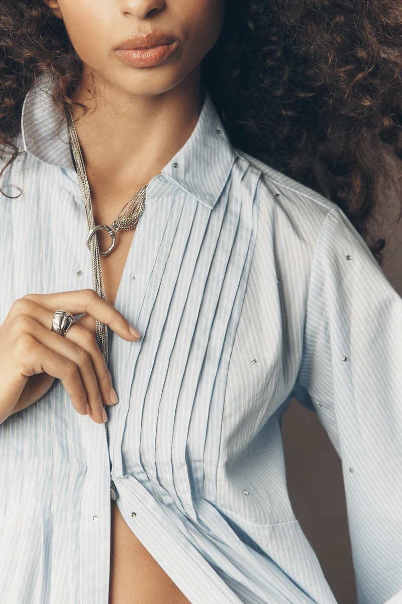 By Anthropologie Longline Buttondown Shirt