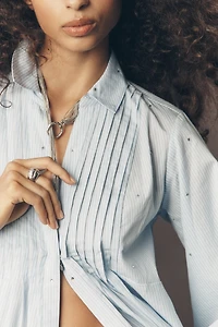 By Anthropologie Longline Buttondown Shirt