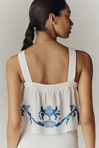 By Anthropologie Cotton Cutwork Top