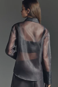 APPARIS Tyra Organza Buttondown Top