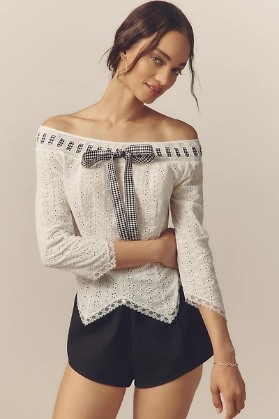 For Love & Lemons Rosie Ribbon Top