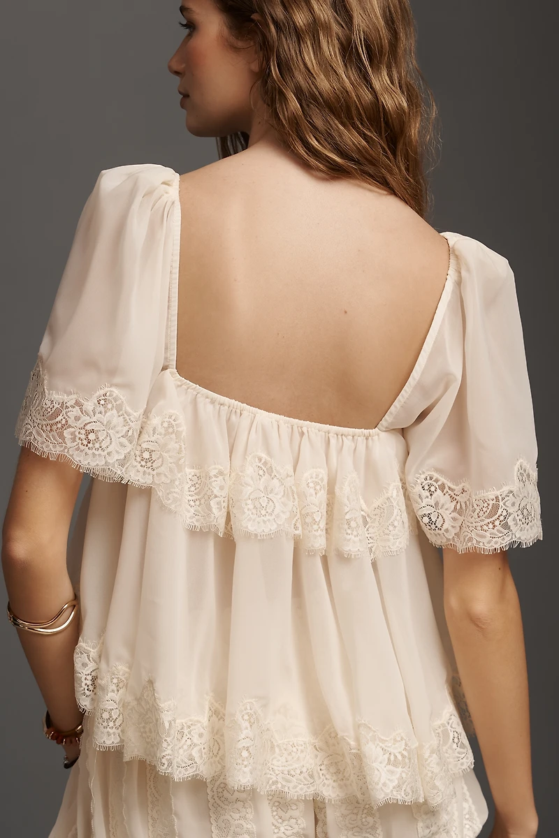 For Love & Lemons Juniper Tiered Top