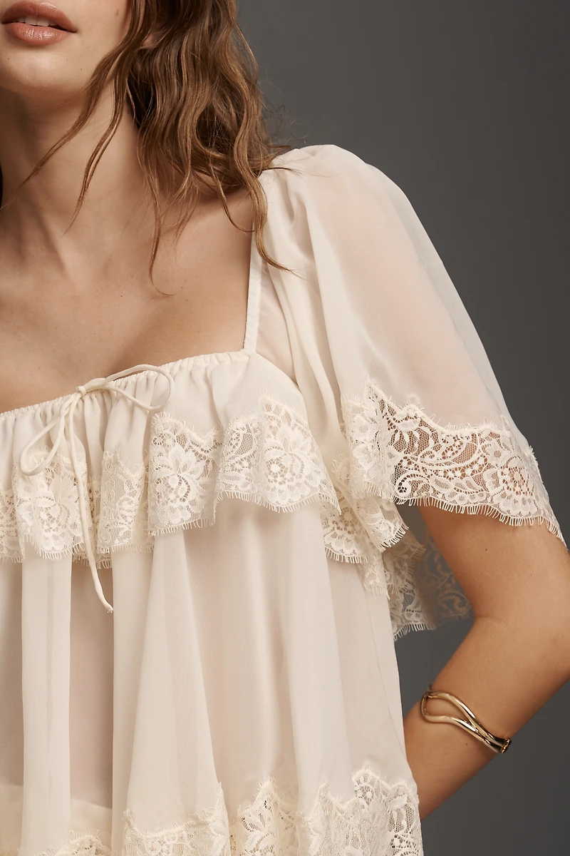 For Love & Lemons Juniper Tiered Top