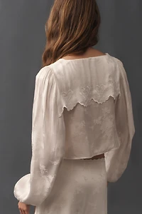 For Love & Lemons Locked Hearts Long-Sleeve Top