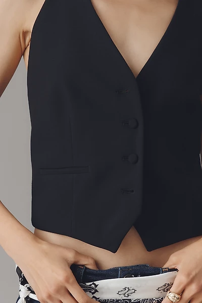 By Anthropologie Buttondown Halter Vest