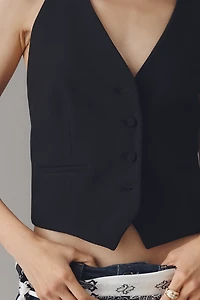 By Anthropologie Buttondown Halter Vest