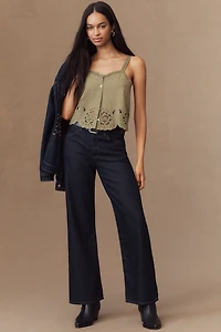 By Anthropologie Scallop-Trim Lace Tank
