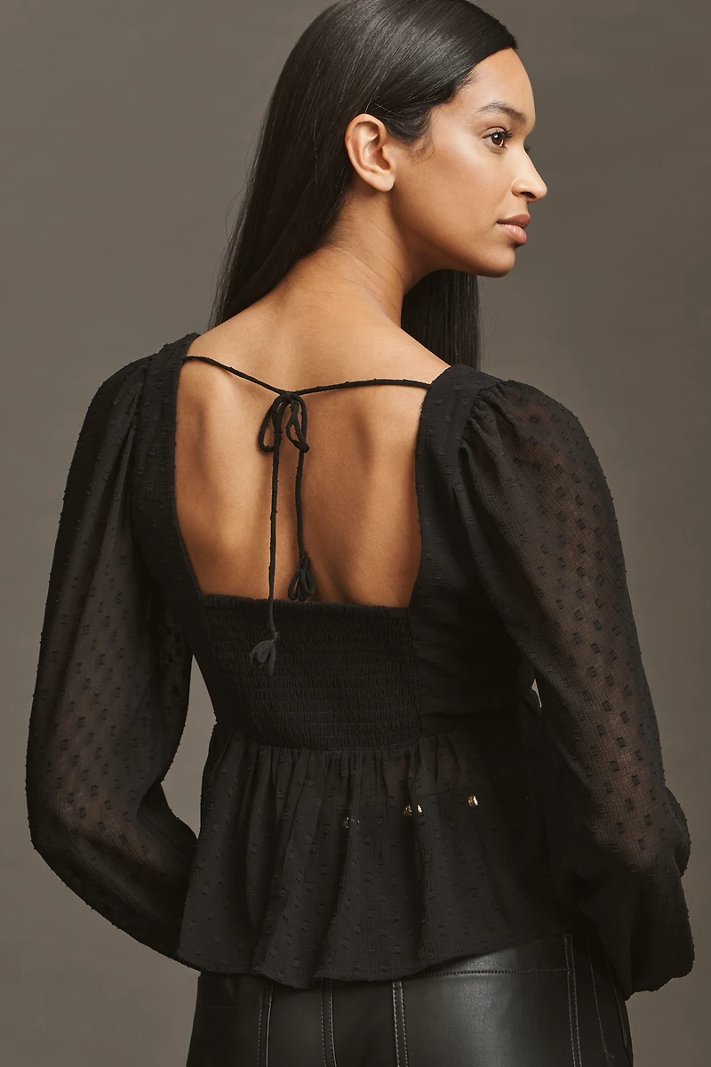 By Anthropologie Peplum Blouse