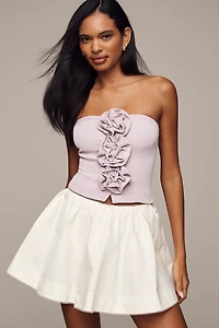 Endless Rose Strapless Rosette Top