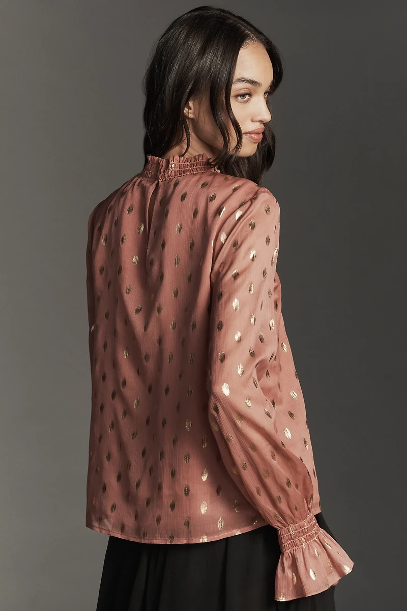 Endless Rose Polka Dot Chiffon Blouse