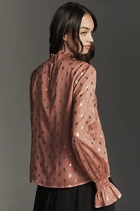 Endless Rose Polka Dot Chiffon Blouse