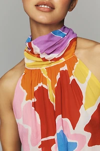 S/W/F High-Neck Flare Top
