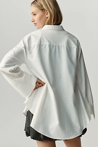 Maeve Long-Sleeve Oversized Buttondown Shirt