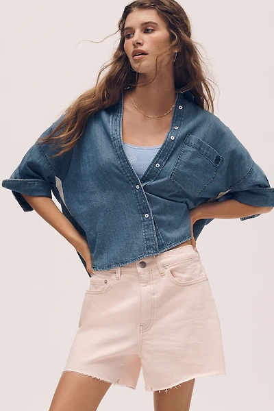 Mabel Boxy Denim Shirt by Maeve