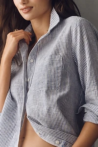 Kate Classic Linen Cotton Buttondown Shirt by Maeve