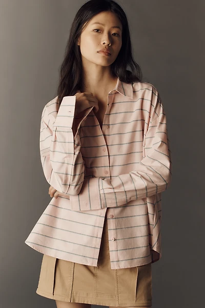 Maeve Oversized Cocoon Buttondown Shirt
