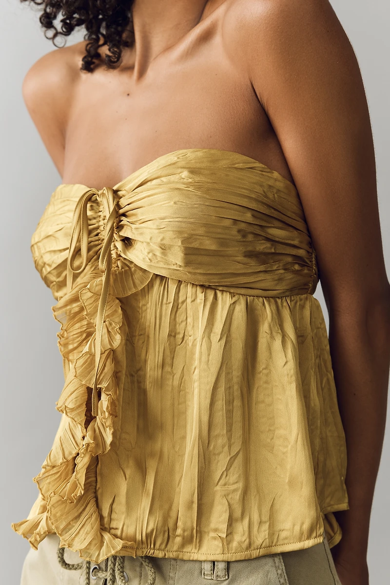 Mariana Tie-Front Strapless Top