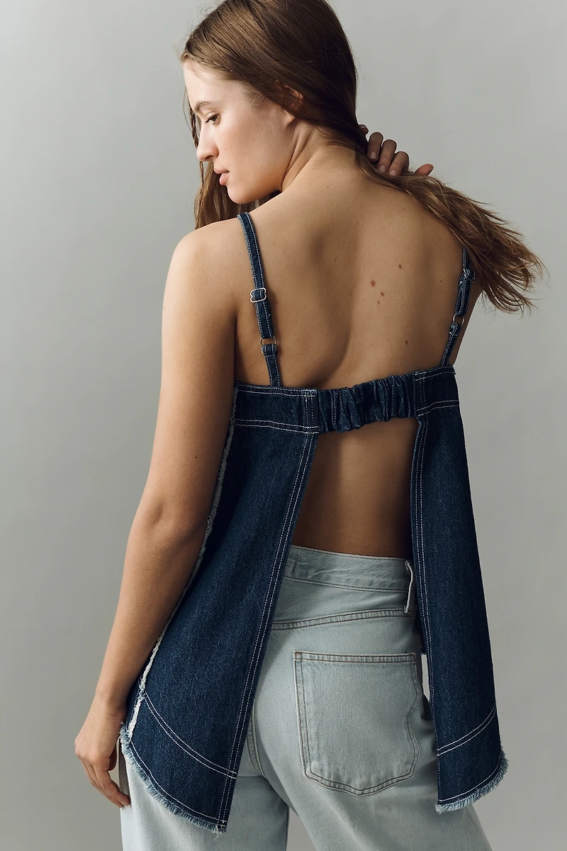Pilcro Denim Apron Top