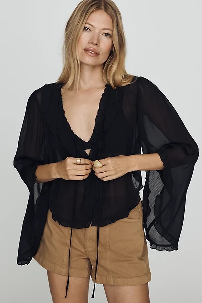 Mariana Tie-Front Blouse