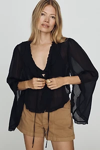 Mariana Tie-Front Blouse