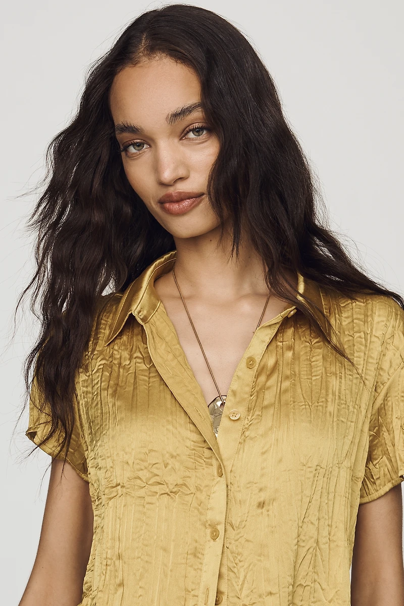 By Anthropologie Silken Slim Buttondown Shirt