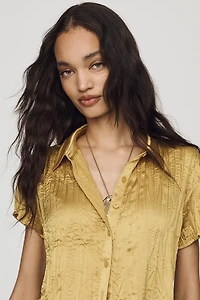 By Anthropologie Silken Slim Buttondown Shirt