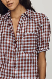 Pilcro Aly Puff-Sleeve Blouse