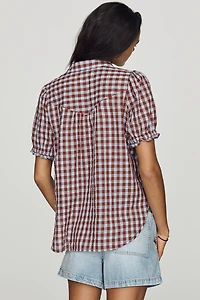 Pilcro Aly Puff-Sleeve Blouse