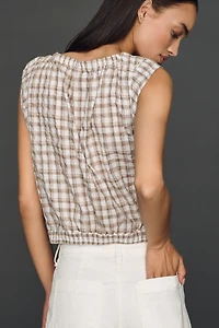 Pilcro Sleeveless Bubble Top