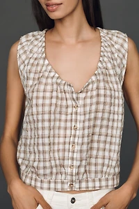 Pilcro Sleeveless Bubble Top