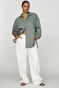 Pilcro 100% Cotton Denim Buttondown Shirt