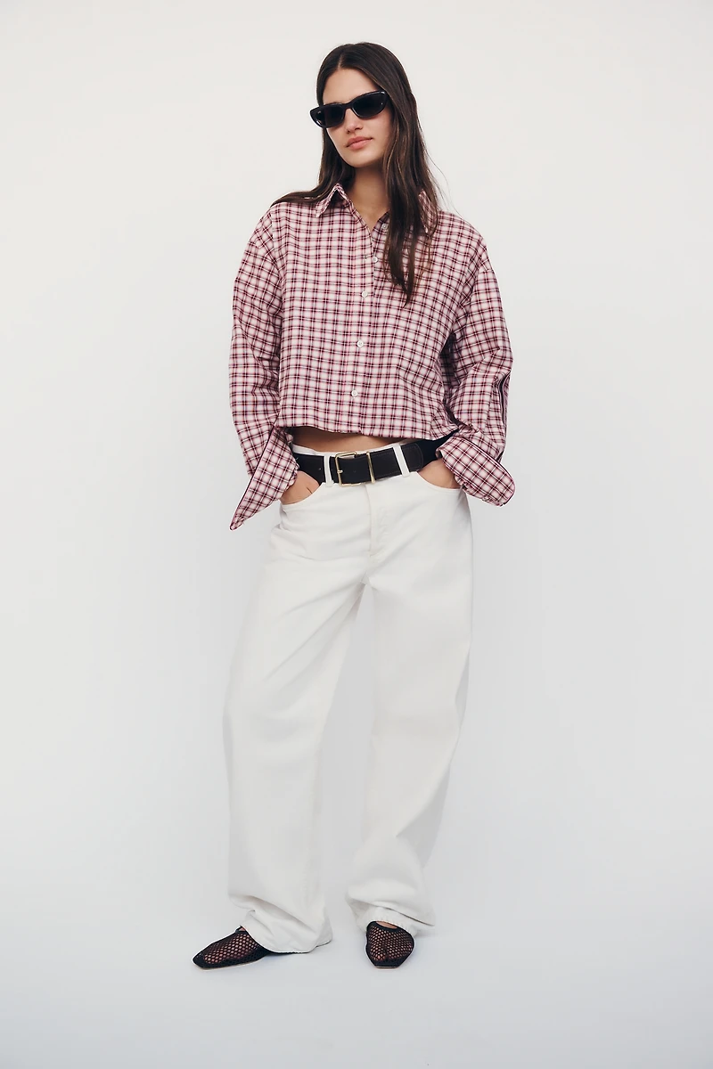 Maeve Cropped Buttondown Shirt
