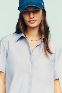 Maeve Short-Sleeve Yoke Shirt