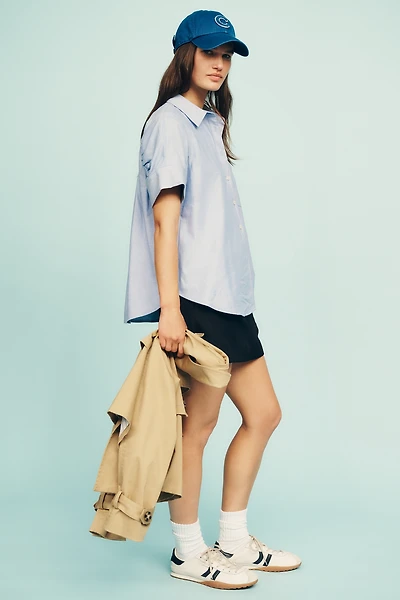Maeve Short-Sleeve Yoke Shirt