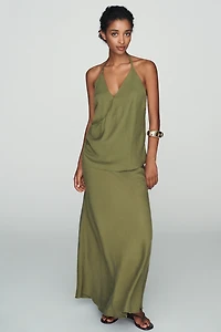 By Anthropologie Bias Wrap Halter Top