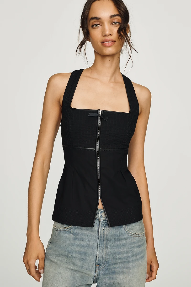 By Anthropologie Zip-Up Top