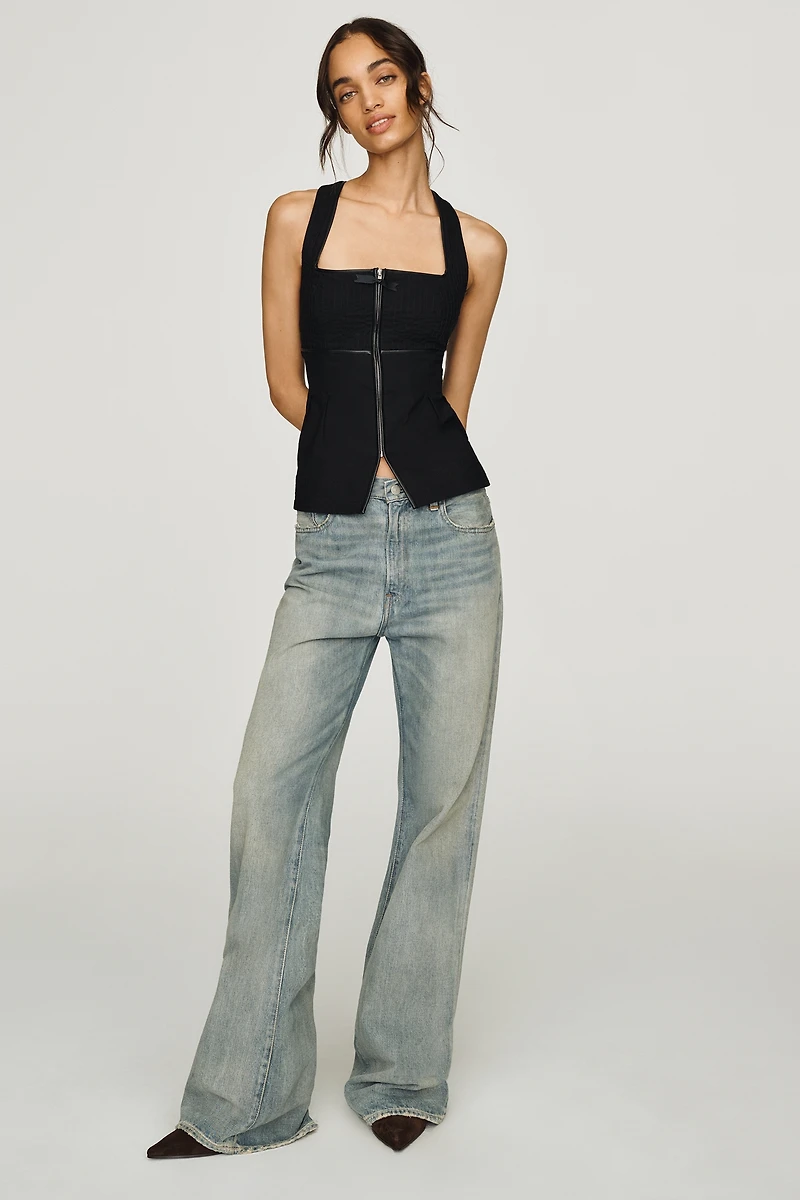 By Anthropologie Zip-Up Top
