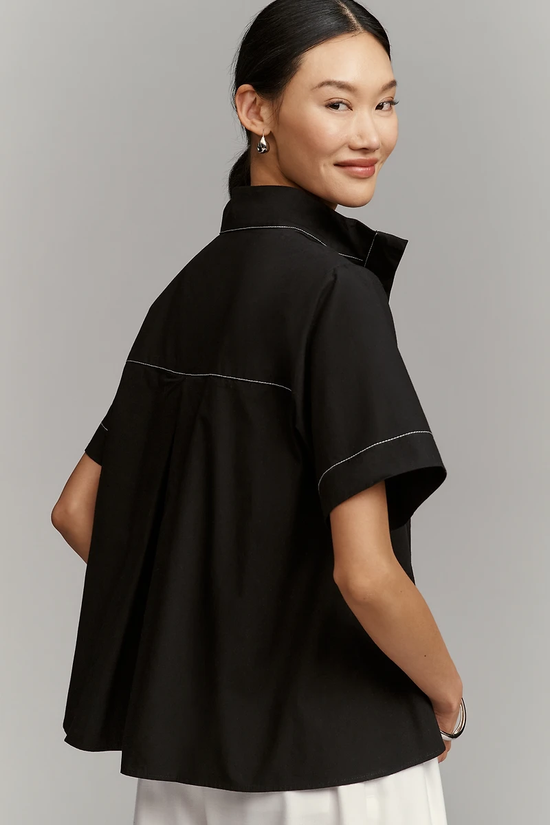 The Jeannie Popover Swing Top by Maeve