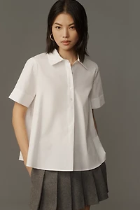 Pollie Short-Sleeve Swing Blouse